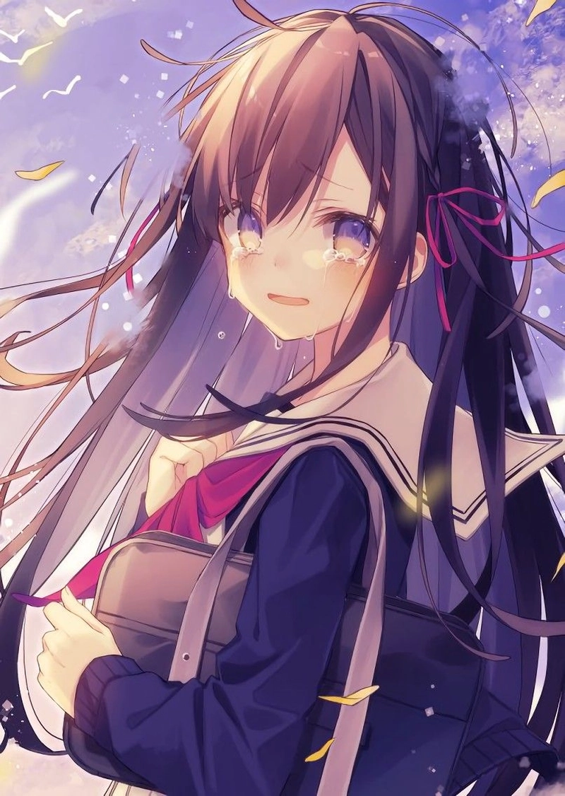 Ảnh Anime nu nuoc mat trong