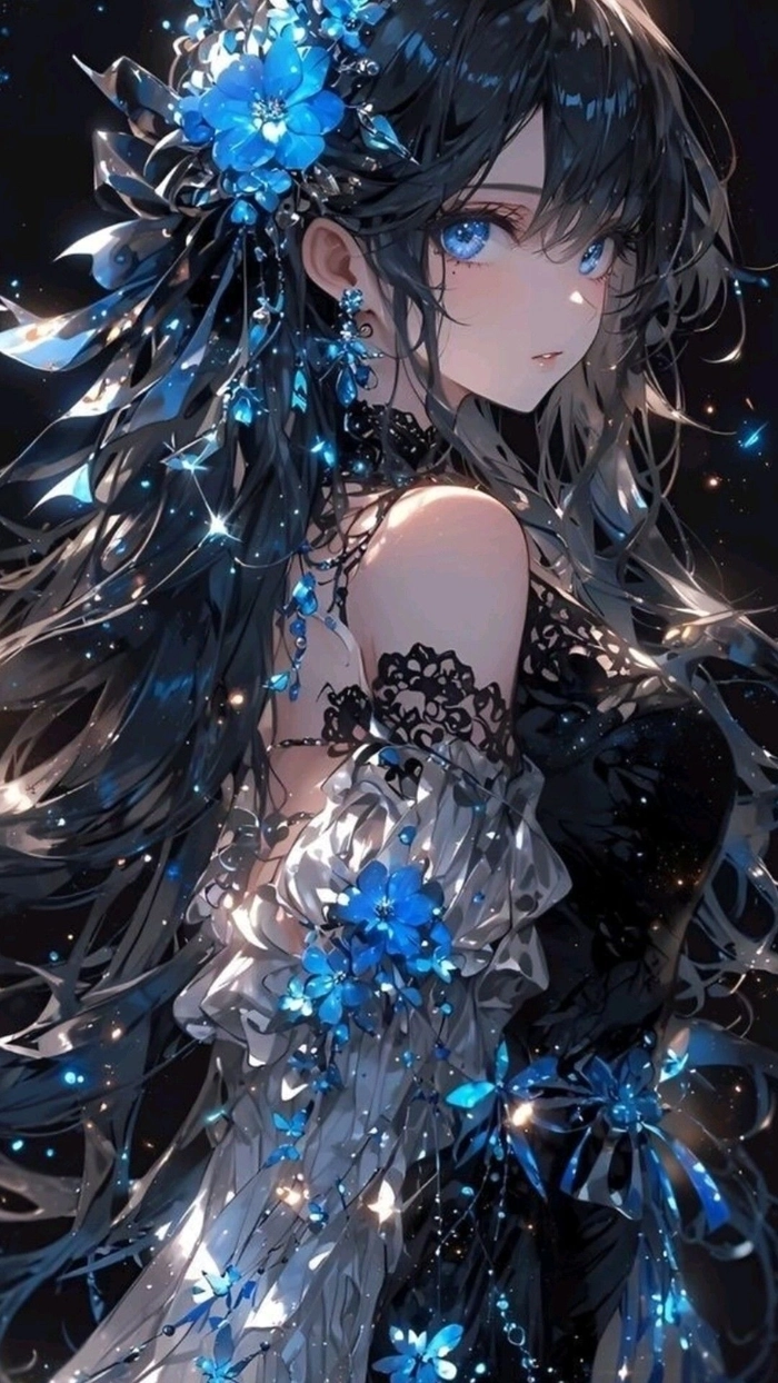 Ảnh Anime toc den buoc