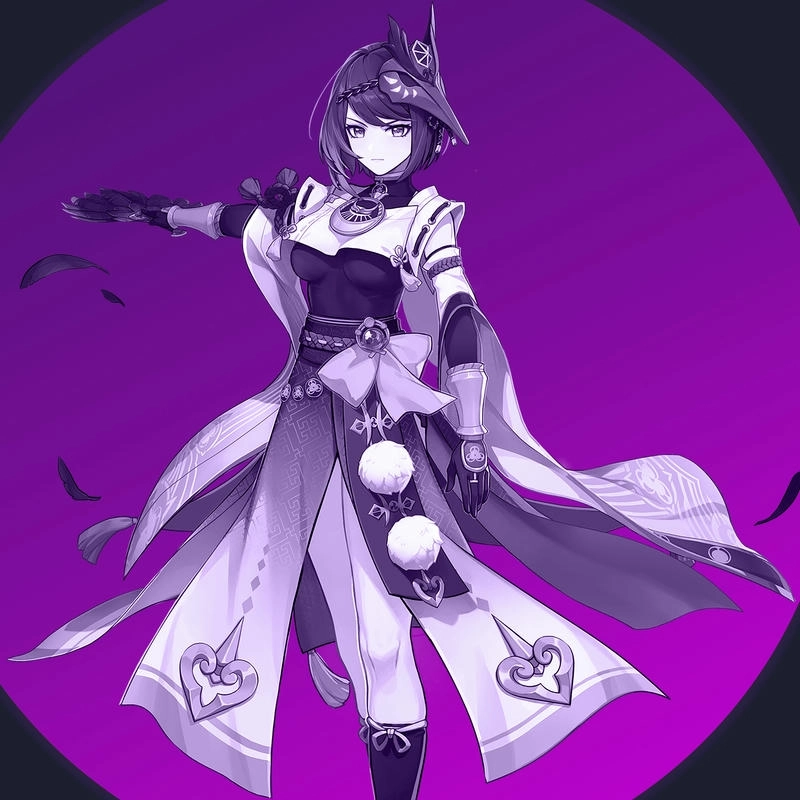 Ảnh Kujou Sara tinh nghịch