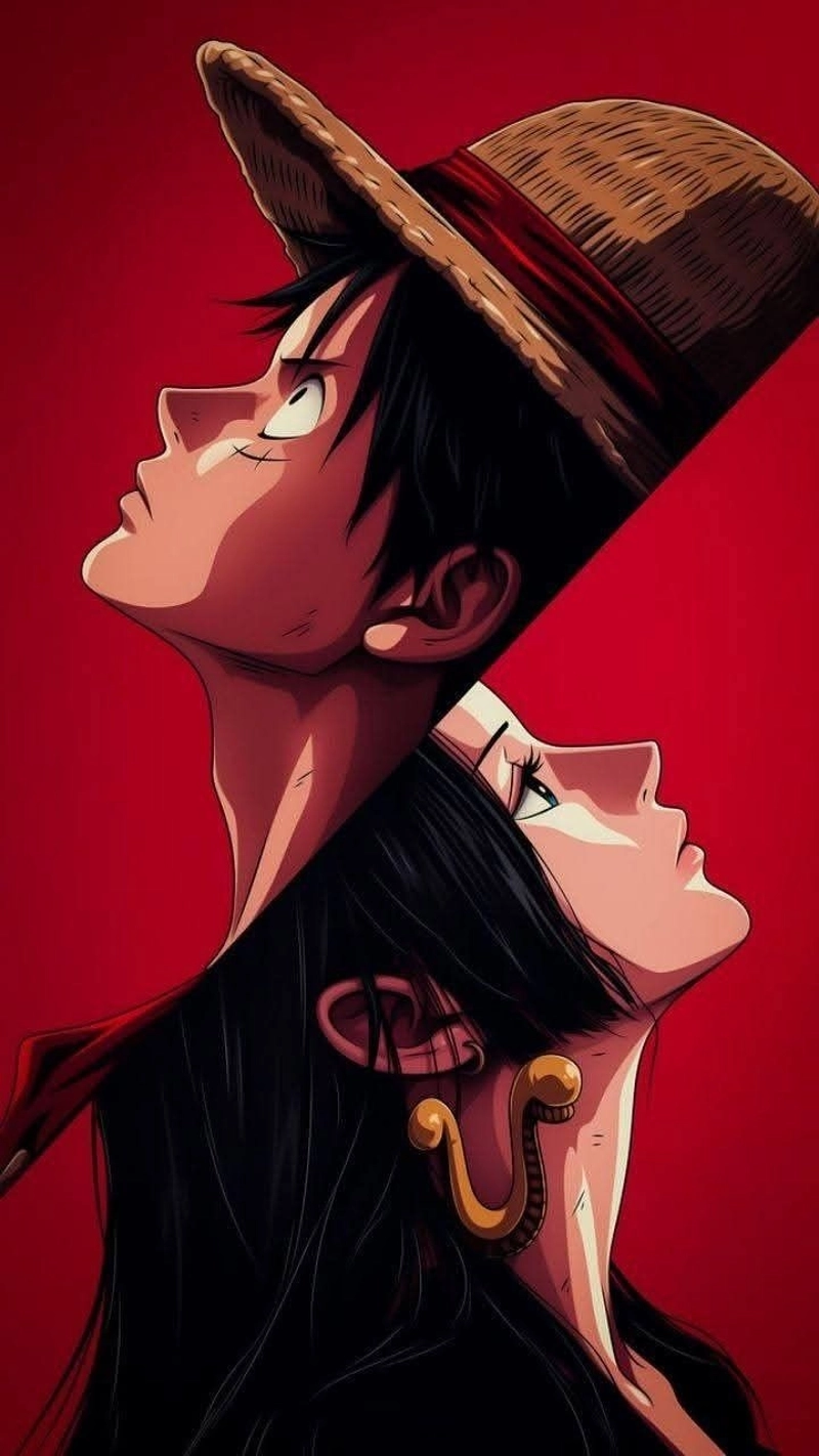 Ảnh Luffy va Boa Hancock đáng yêu