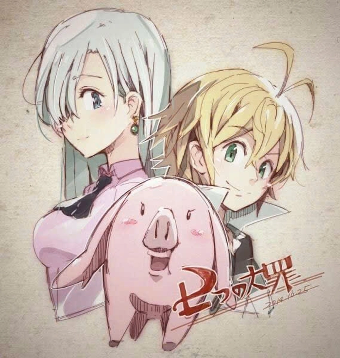 Ảnh Meliodas Elizabeth tinh cam lang man