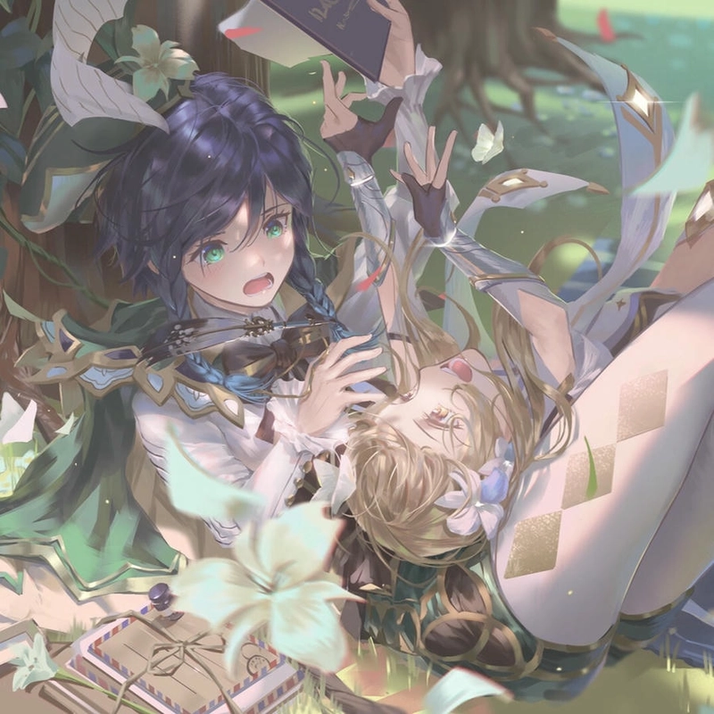 Ảnh Venti đáng yêu dễ thương