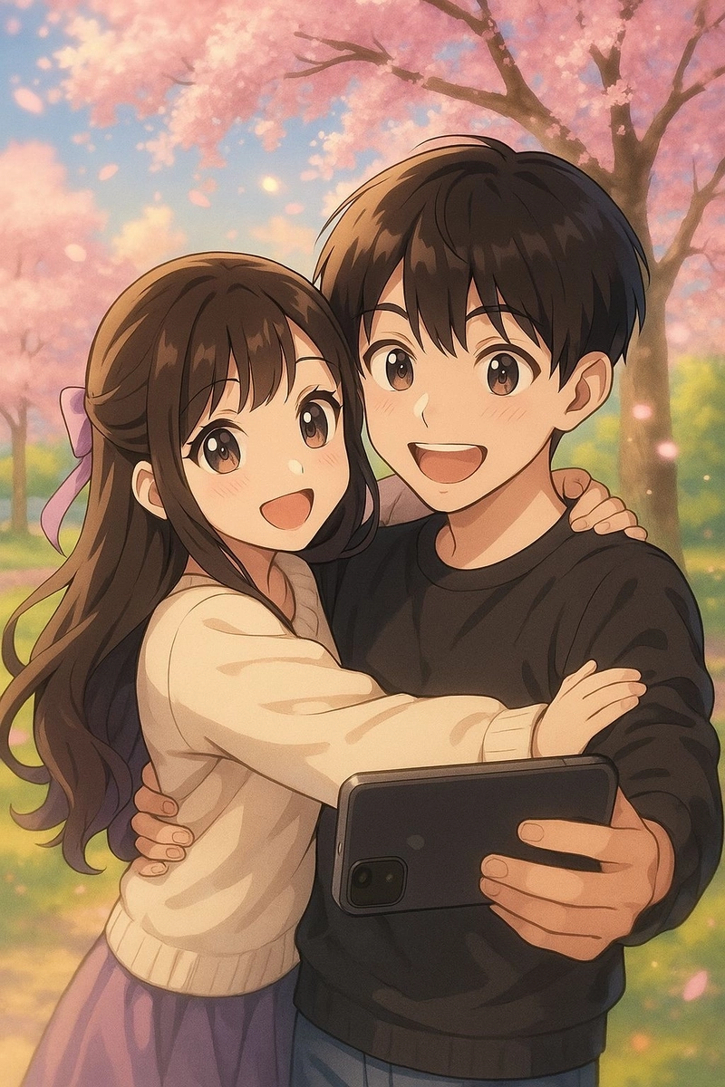 Ảnh anime cặp đôi hanh phuc