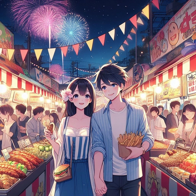 Ảnh anime cặp đôi nắm tay tinh cam