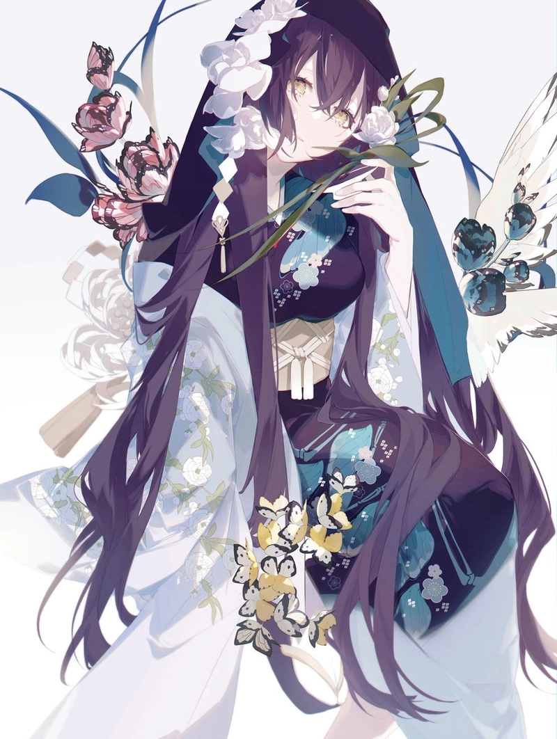 Ảnh anime dễ thương mac kimono