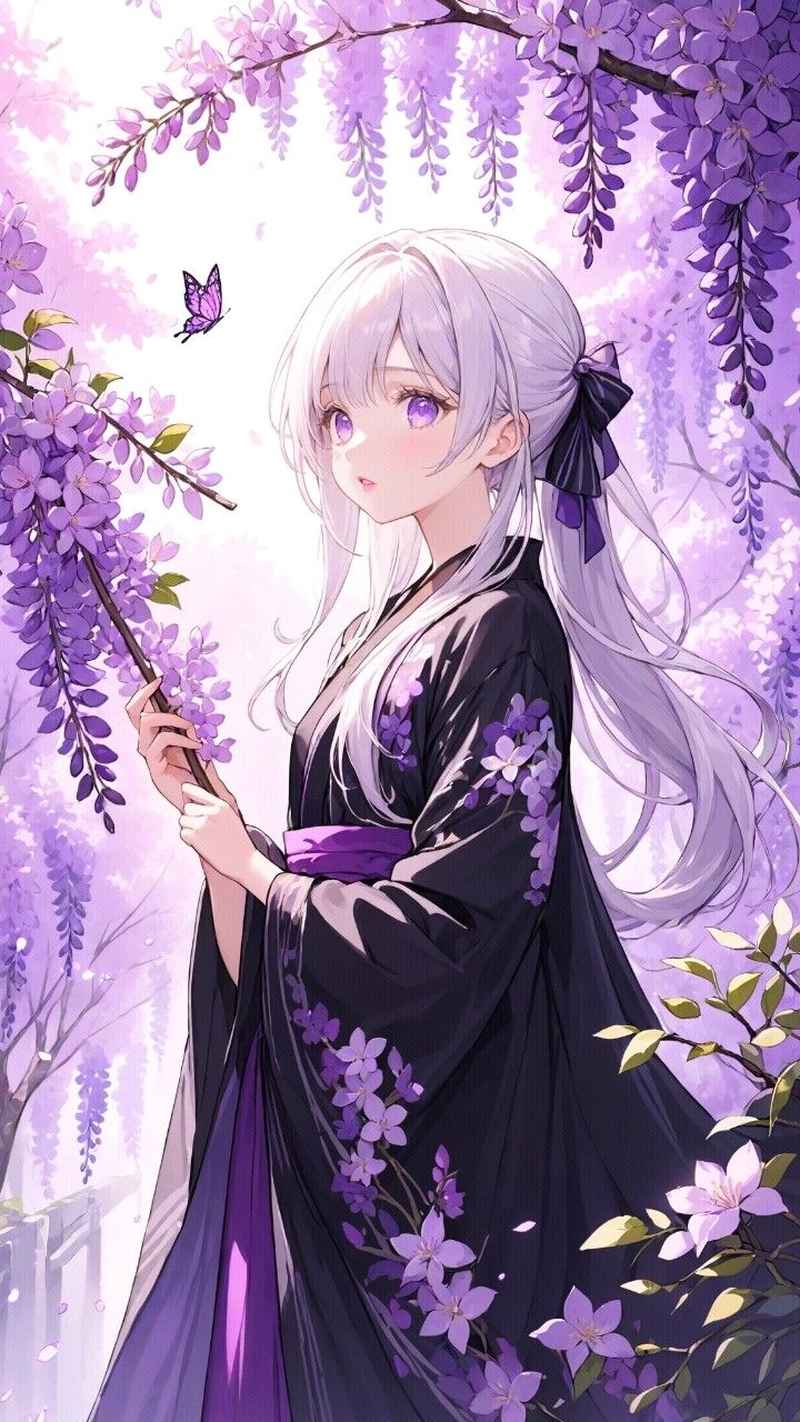 Ảnh anime girl tone tim