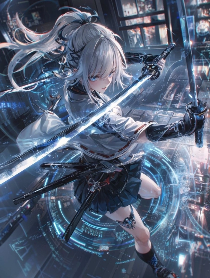 Ảnh anime nu ngầu ánh mắt sac lanh