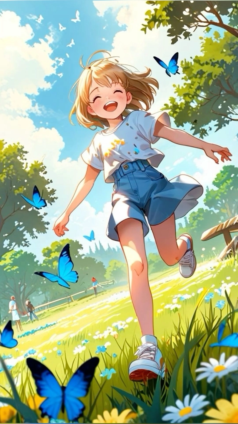 Ảnh anime nu toc ngan cute