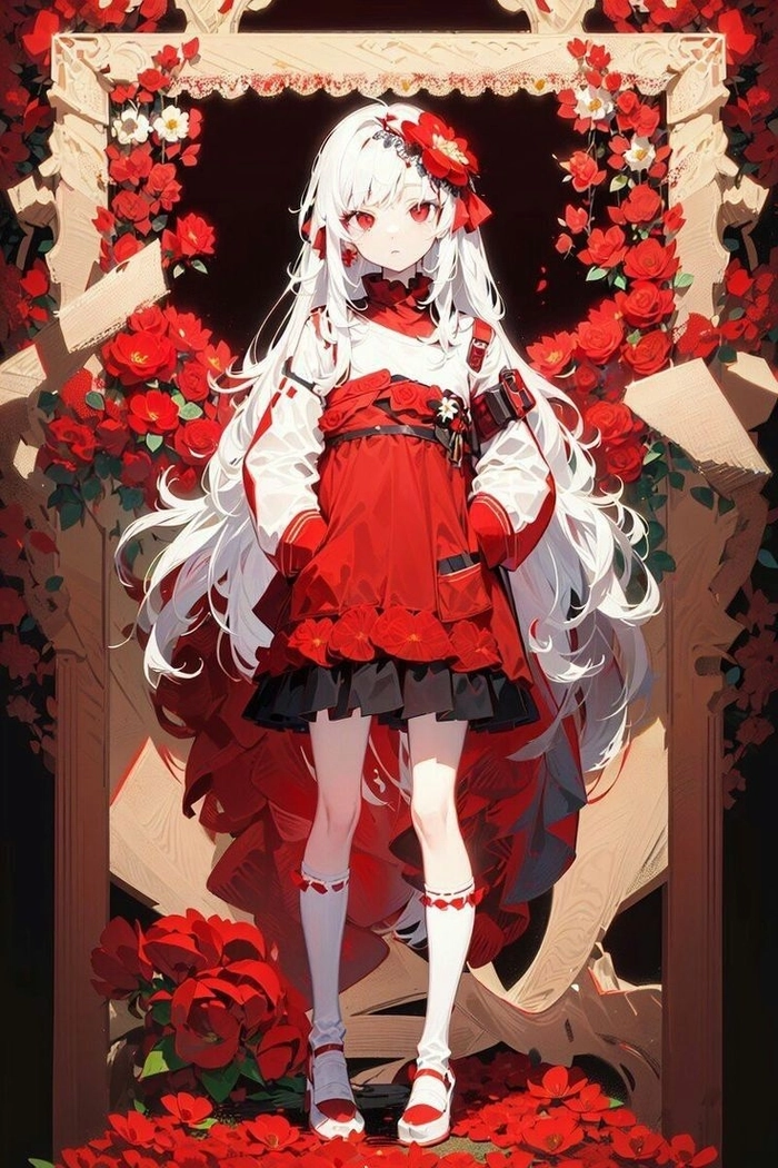 Ảnh anime nu toc trang lạnh lùng