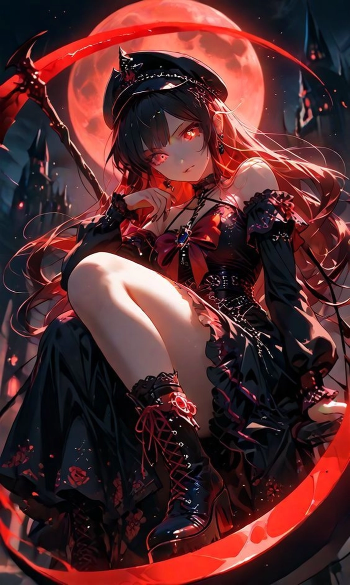 Ảnh anime nu toc trang ngầu