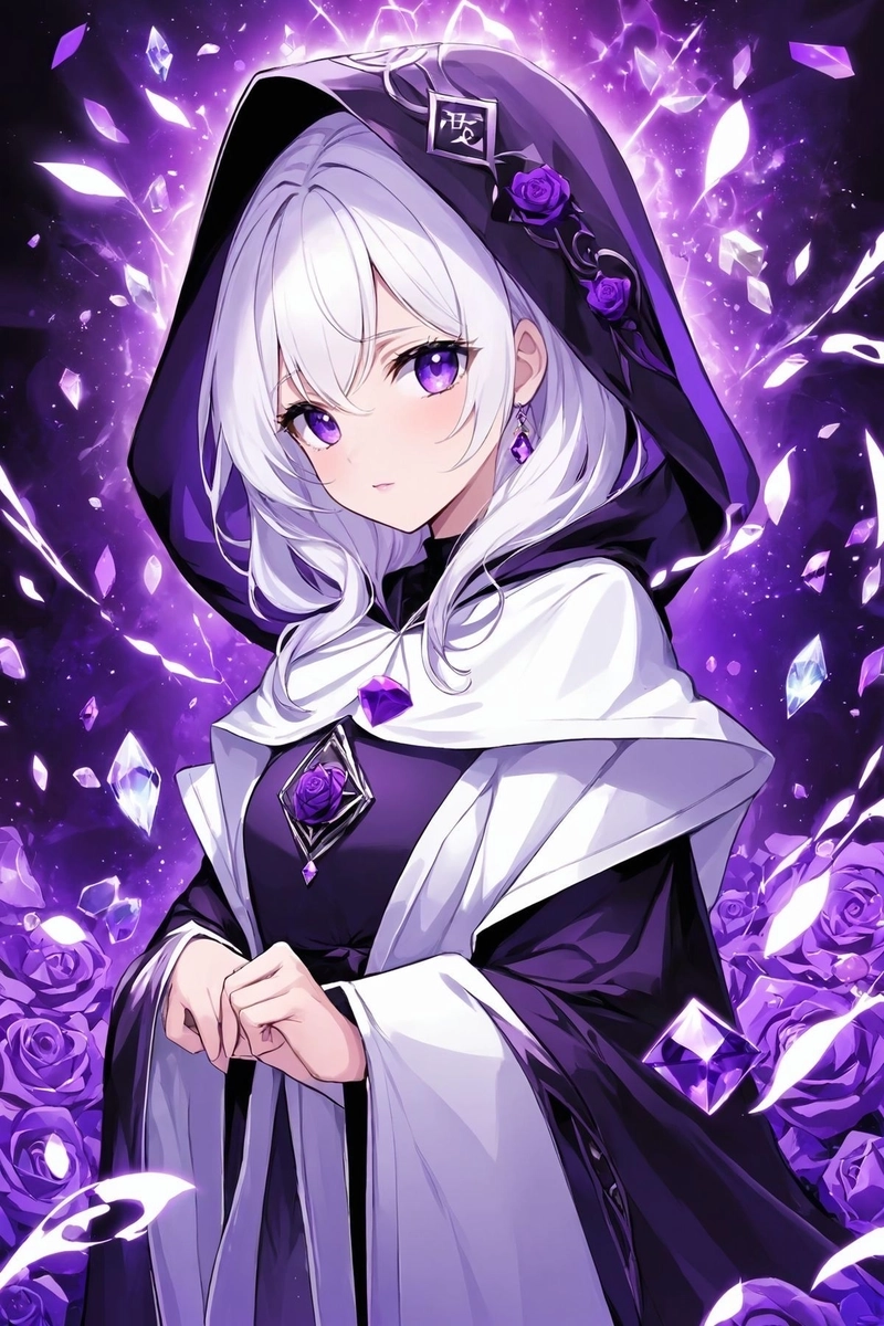 Ảnh anime tone mau tim