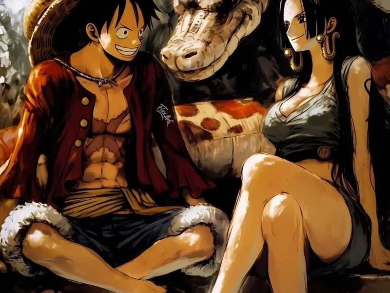 Ảnh cặp đôi Luffy va Boa Hancock