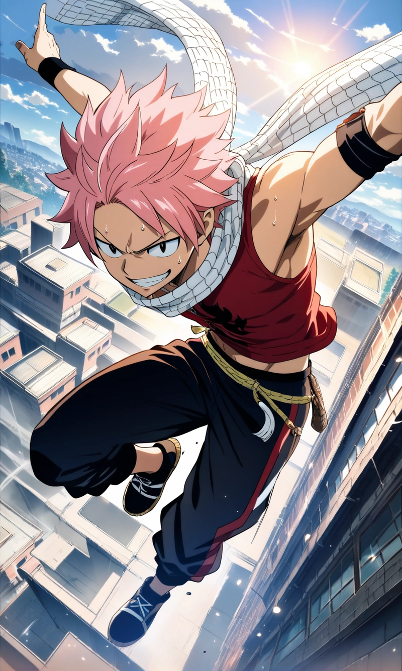 Ảnh natsu dragneel bay nhay