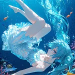 Tải Ngay 236+ Ảnh Anime Nữ Tóc Xanh Siêu Đẹp Làm Hình Nền