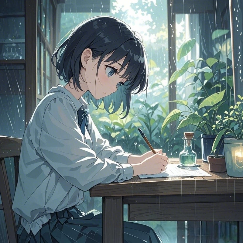 Anime toc ngan cute 4k