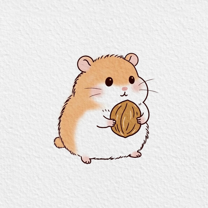 Bức ảnh hamster hoạt hình toát lên net tự nhiên