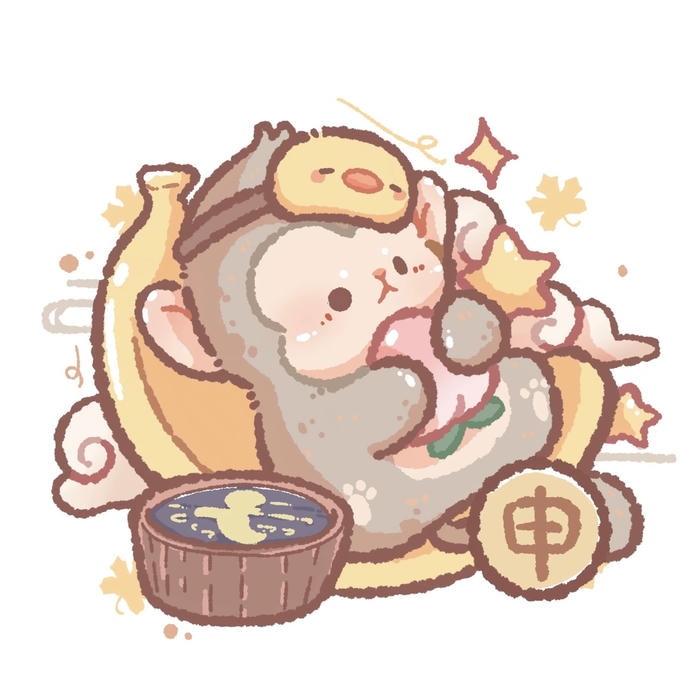 Bức ảnh khi chibi cute mang khong khi vui vẻ