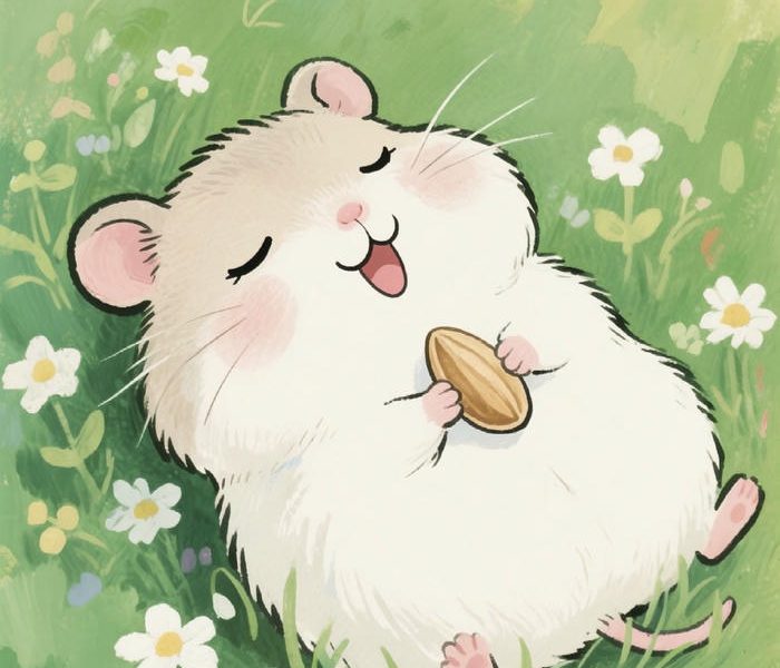 Bức hình hamster phong cách chibi em ai