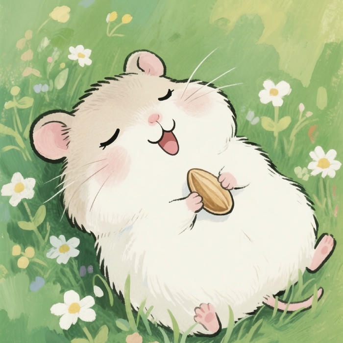 Bức hình hamster phong cách chibi em ai