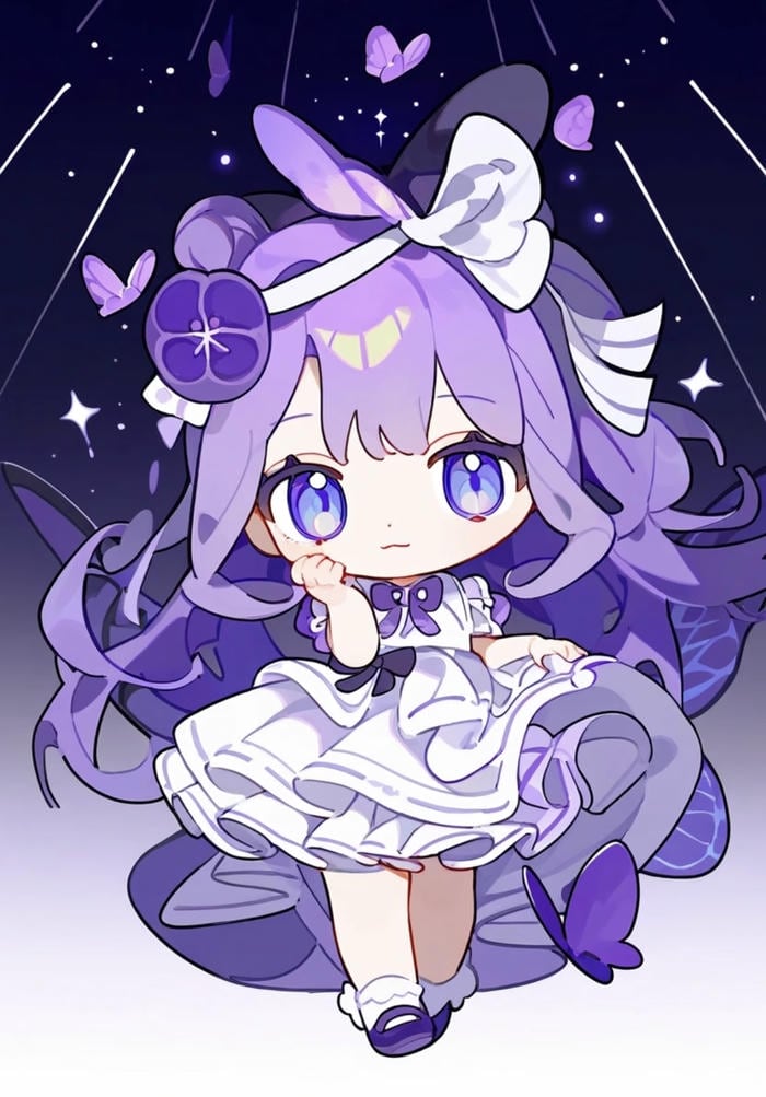 Chiem nguong anime chibi voi duong vien sắc nét ro rang