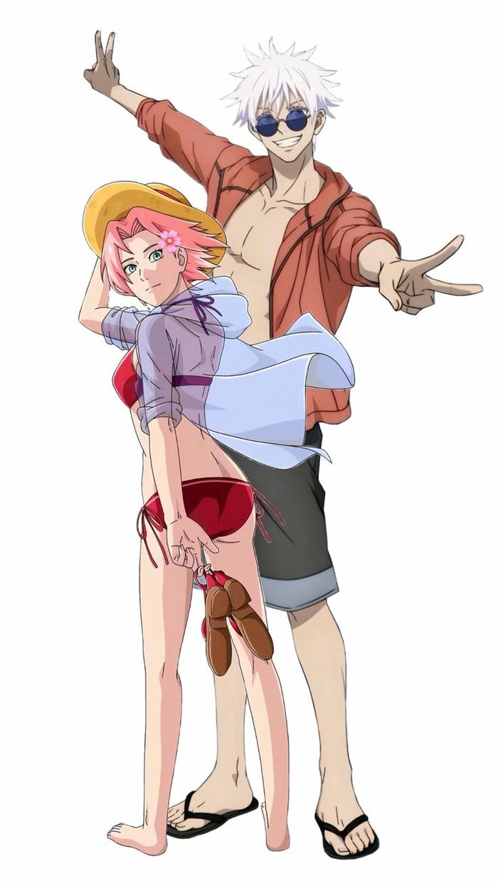 Gojo x Sakura ảnh nen