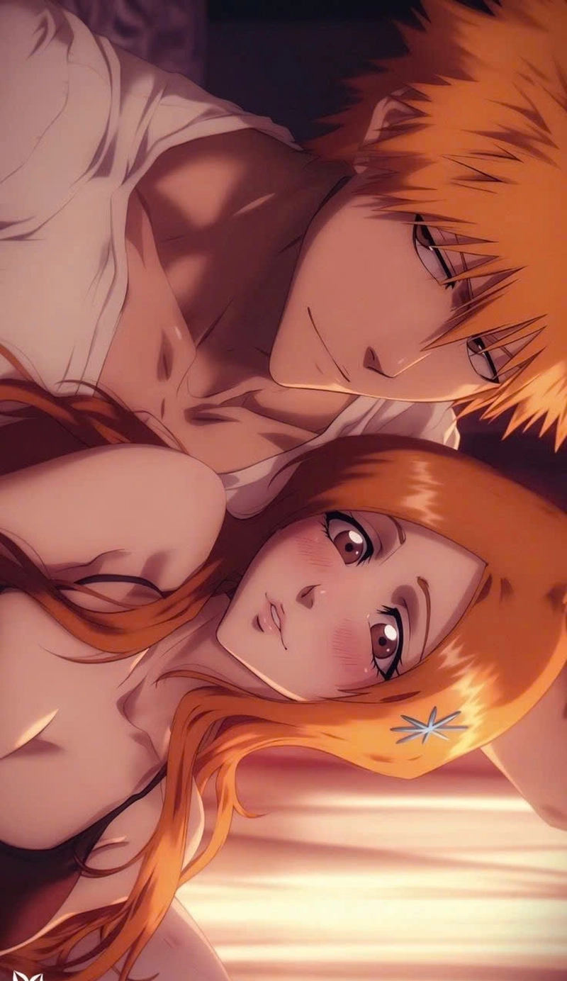 Hình Ichigo va Orihime cực yeu