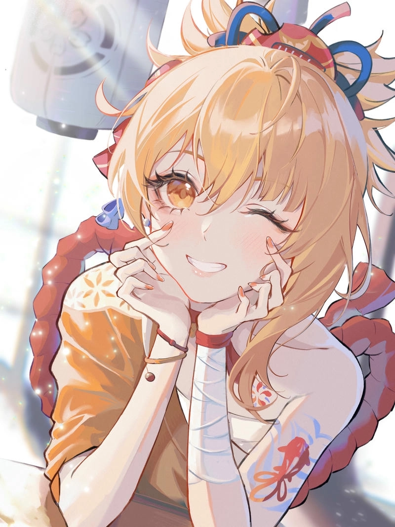 Hình Naganohara Yoimiya dễ thương cute