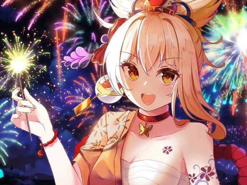 Hình Naganohara Yoimiya ngay tho dễ thương