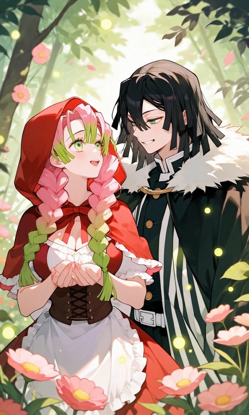 Hình Obanai va Mitsuri nong nan