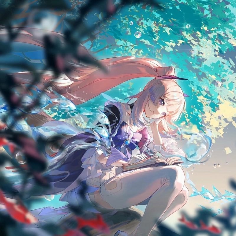 Hình Sangonomiya phong cách cute