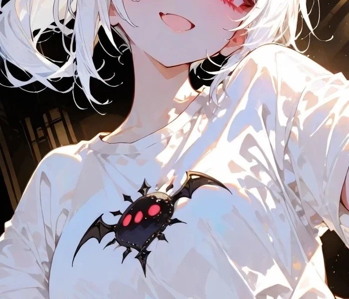 Hình anime nu toc trang mat do