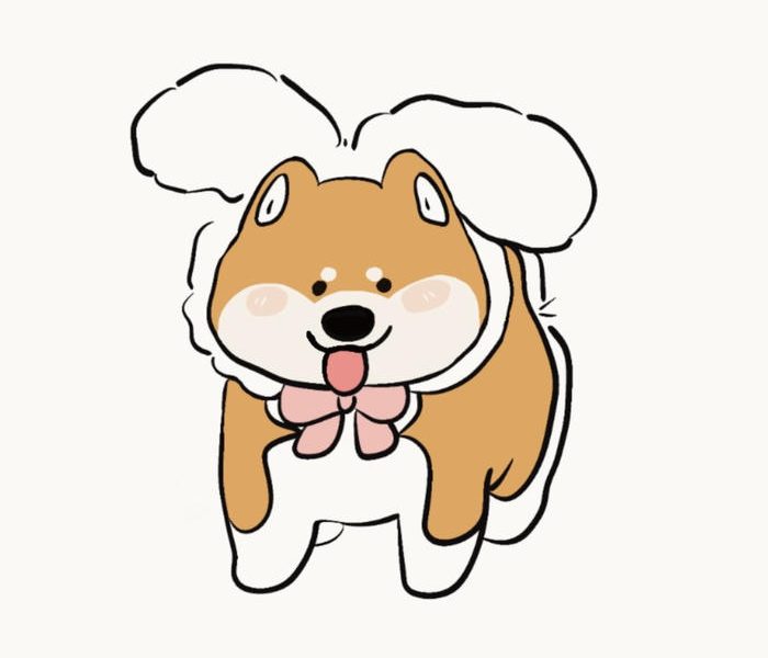 Hình cho chibi đáng yêu mang nét vẽ don gian