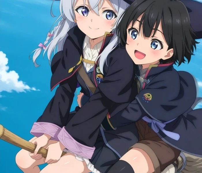 Hình cute Elaina va Saya cung nhau