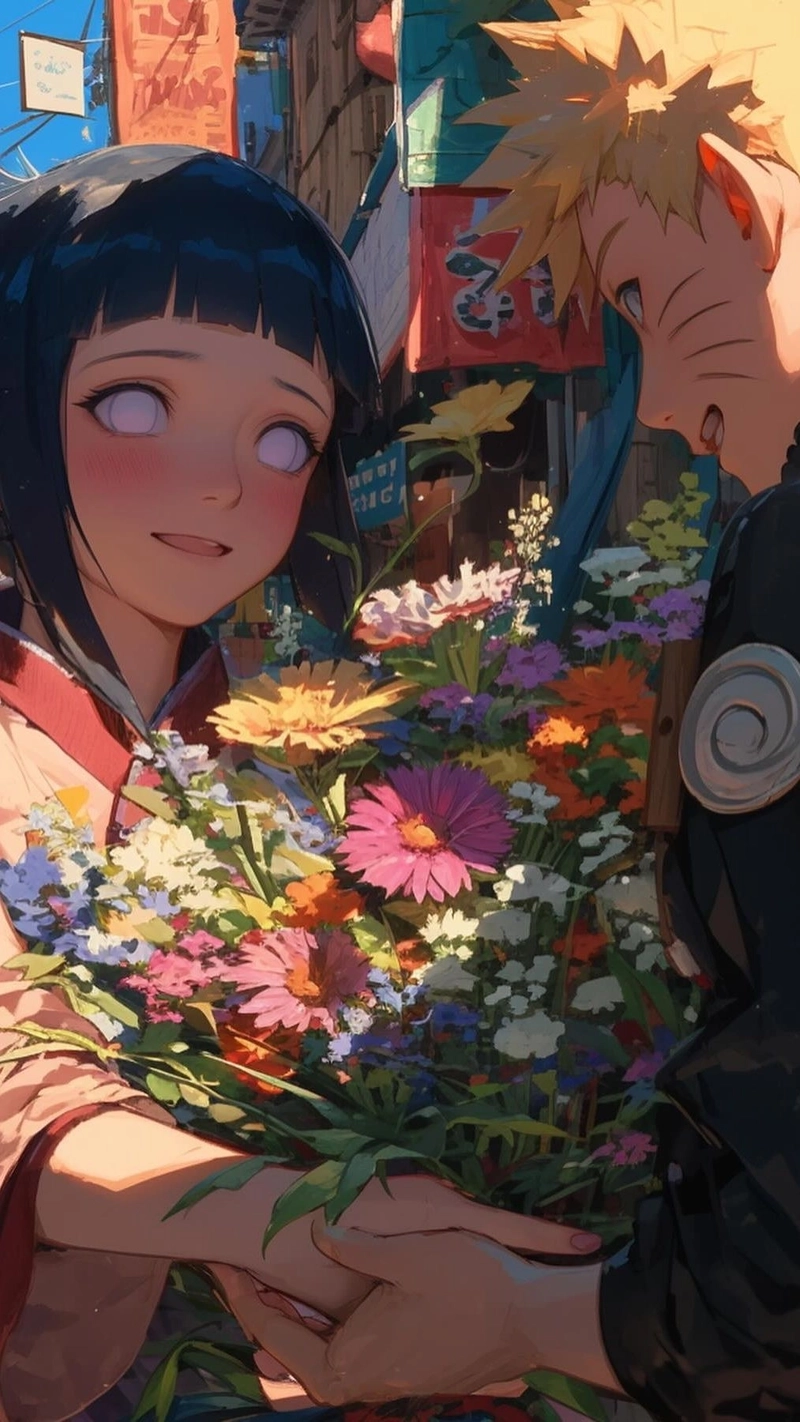 Hình đời Naruto va Hinata đáng yêu