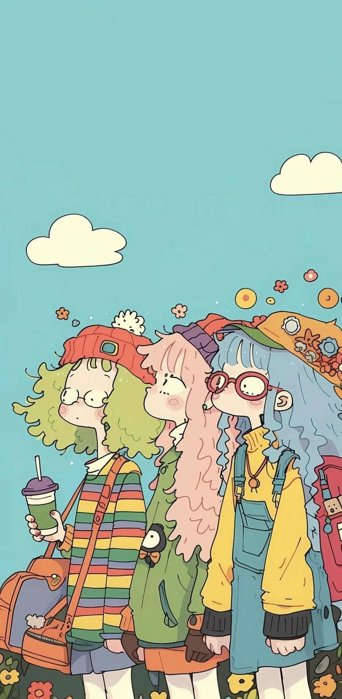 Hình nen chibi cute duoc to mau nuoc tinh xao