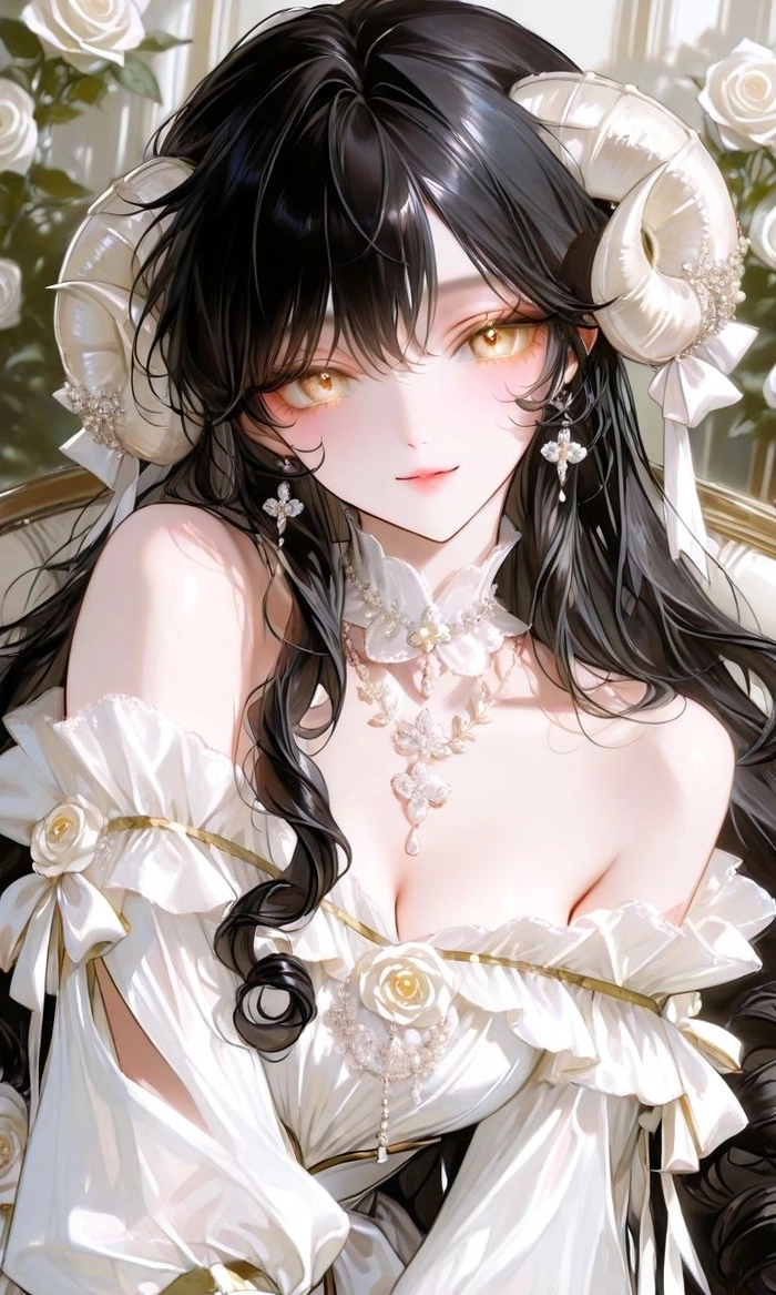 Hình nen toc den Anime girl