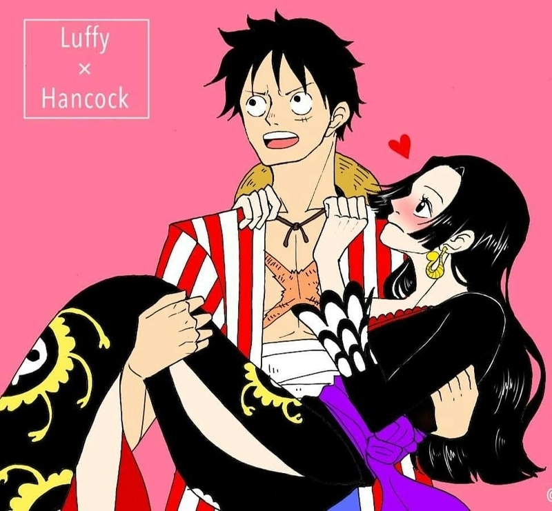 Luffy va Boa Hancock cặp đôi anime