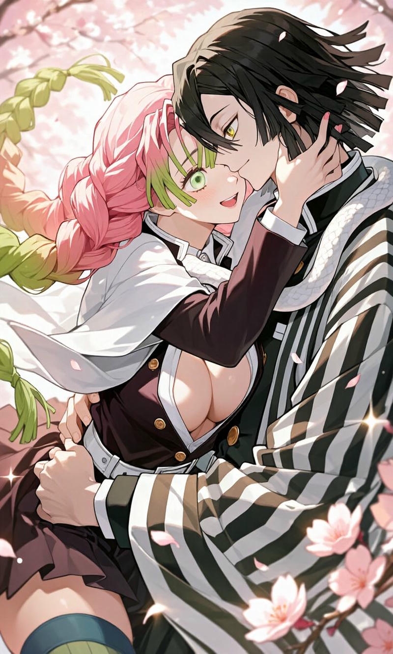 Obanai va Mitsuri dễ thương