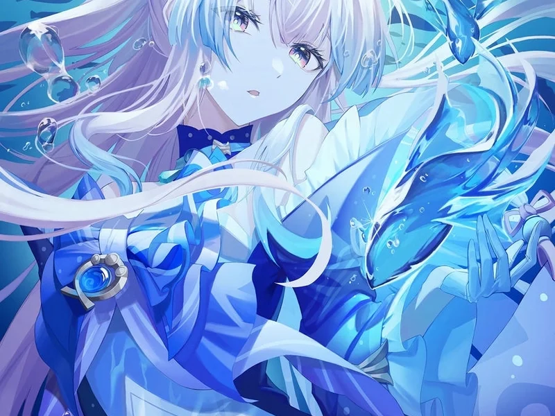 Sangonomiya Kokomi dễ thương fanart