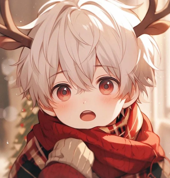 anh anime nam chibi guong mat hien hoa