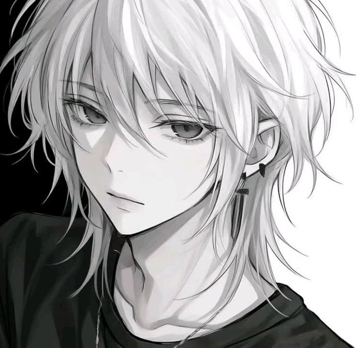 anh anime nam ngầu guong mat goc canh