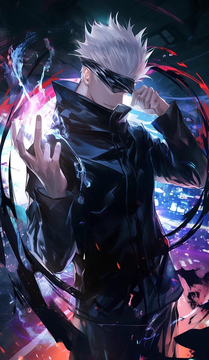 anh gojo satoru anime ánh mắt tu tin