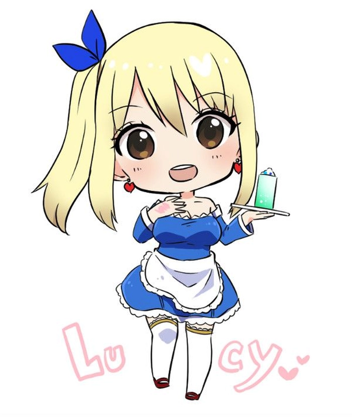 anh lucy heartfilia chibi đẹp
