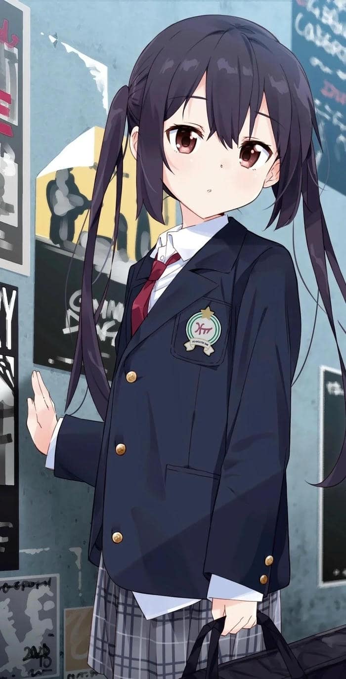 ánh mắt ngay tho hình nền anime nu