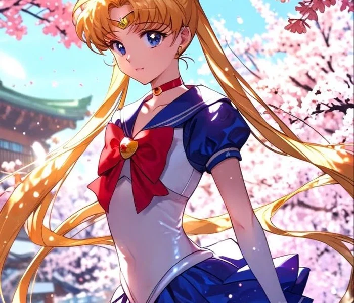 anh usagi duoi hoa dao