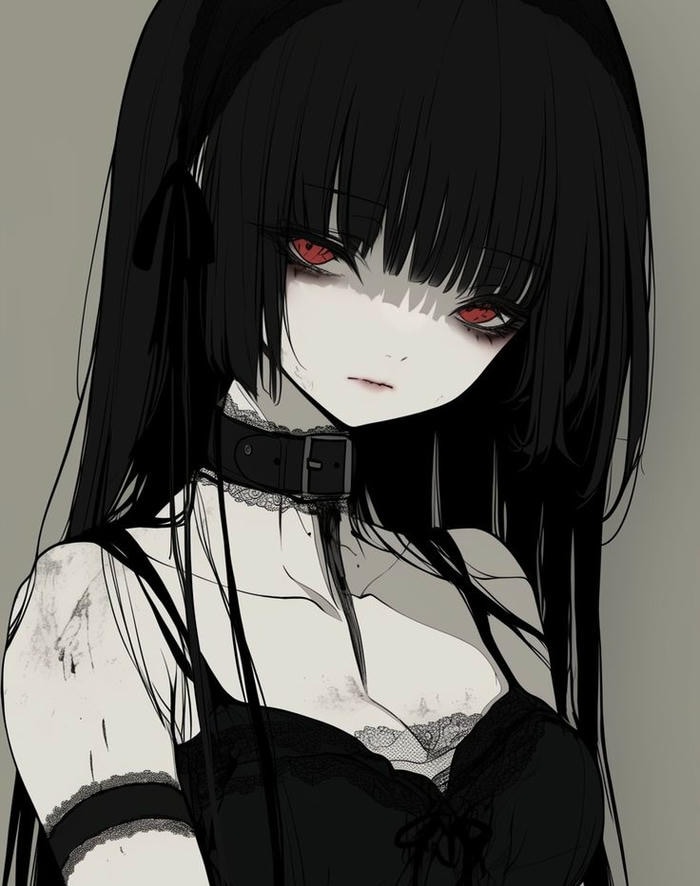 anime girl lạnh lùng cá tính ánh mắt sac lanh