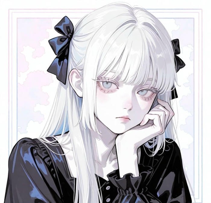 anime girl lạnh lùng cá tính biểu cảm it noi