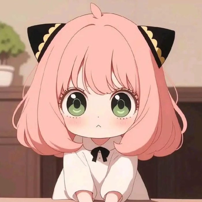 dang tron tria cua ảnh anime cute nhin cung