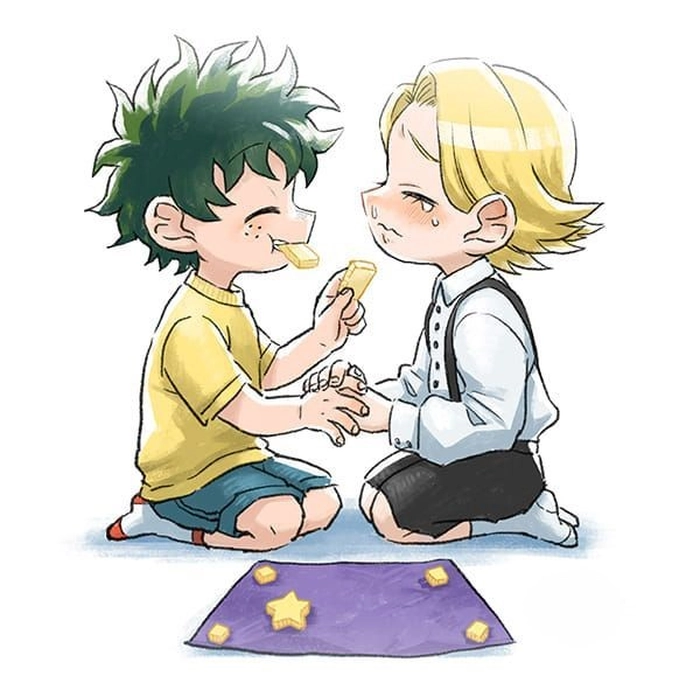 deku x aoyama chibi