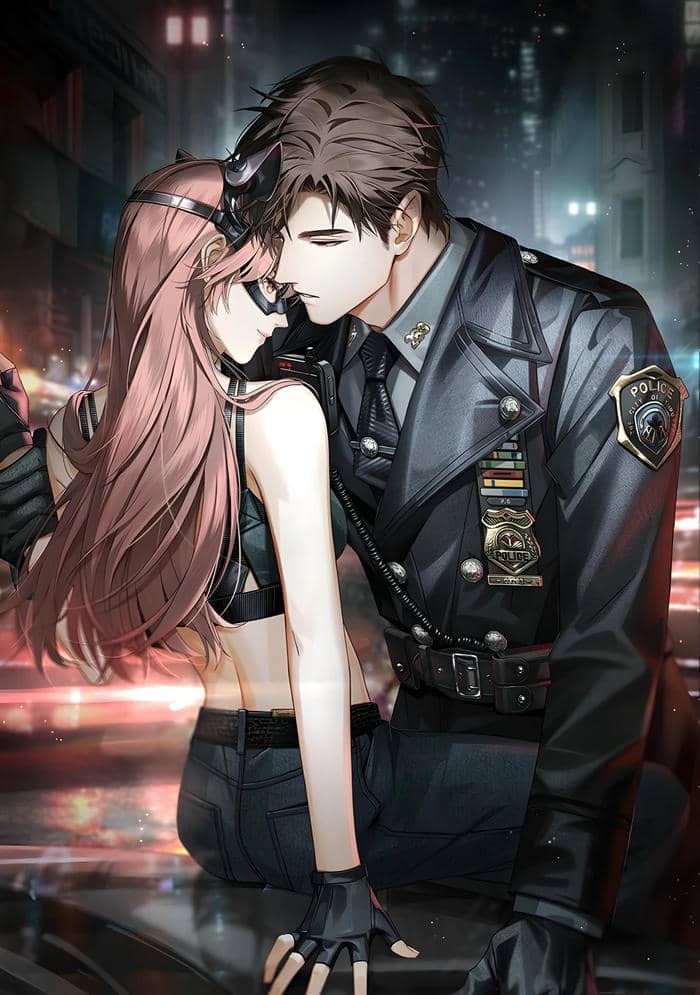 hình anime mhôn nhau dễ thương